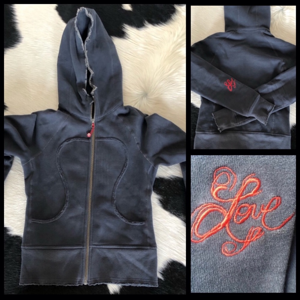 Lululemon Limited Edition Distressed Scuba Hoodie